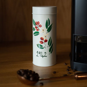 Limited Edition Hand-Painted Coffee Caddy with 1942 Blend