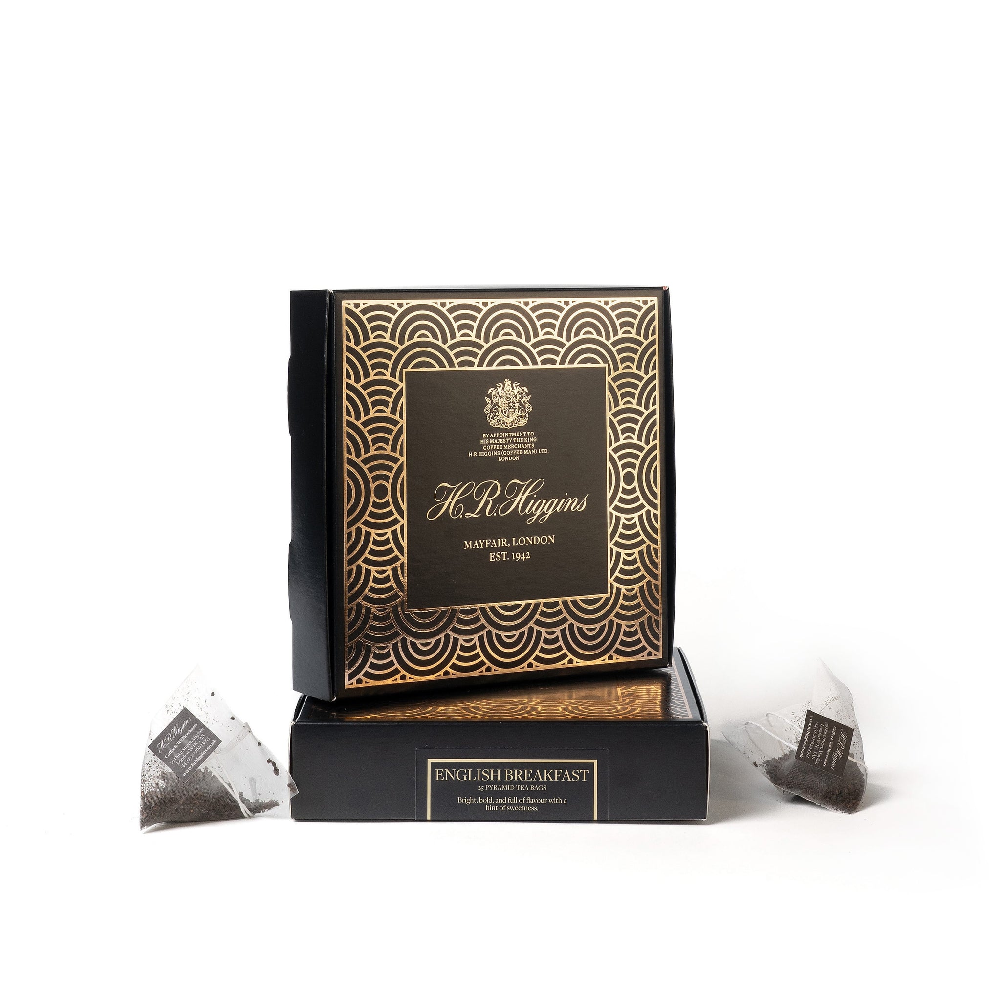 English Breakfast Pyramid Tea Bag Box