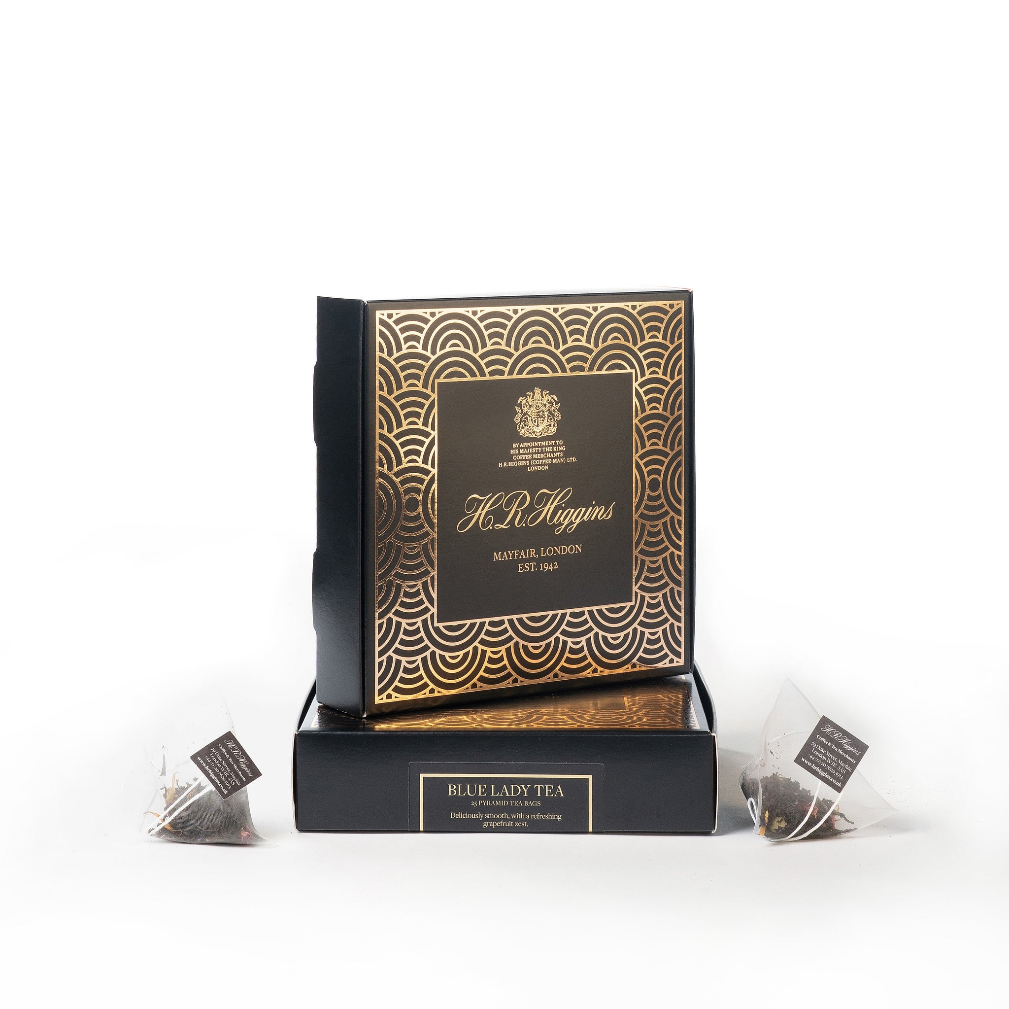 Blue Lady Pyramid Tea Bag Box