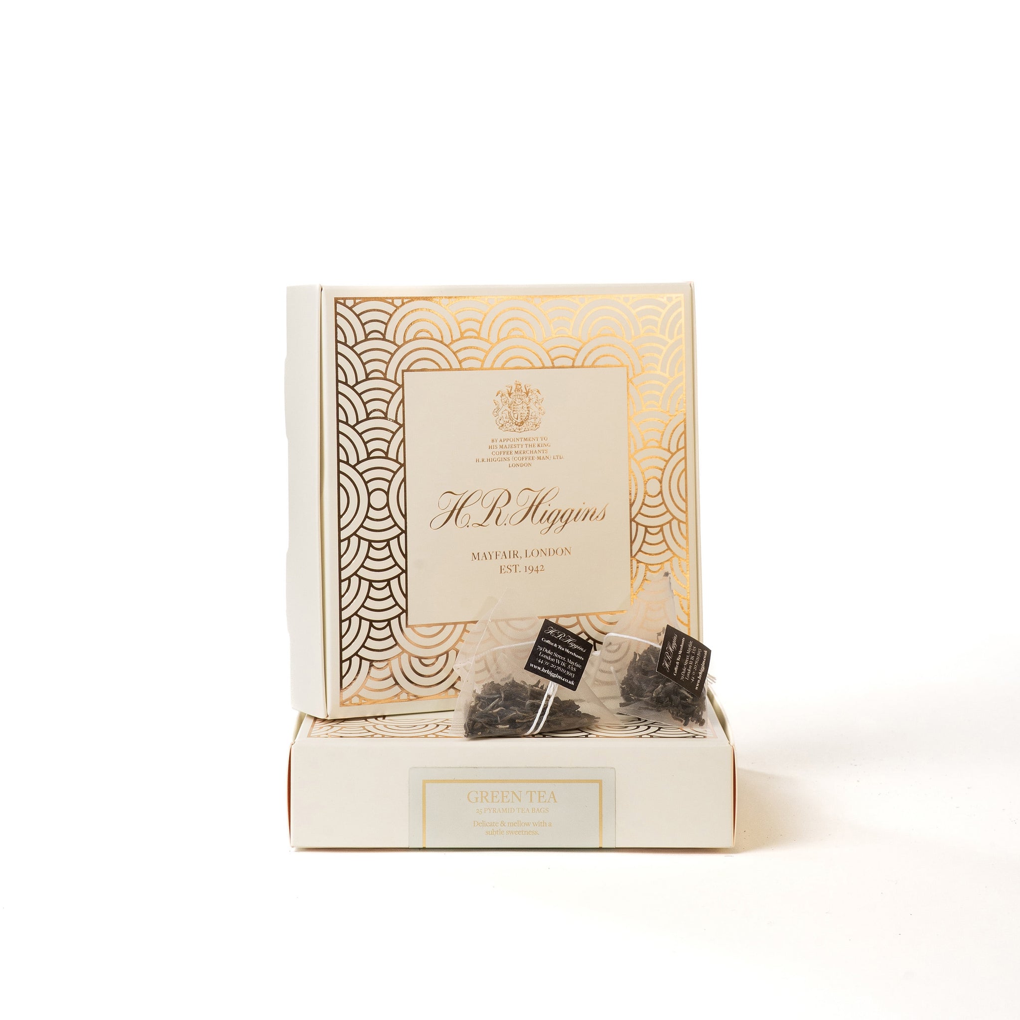 Green Tea Pyramid Bag Box