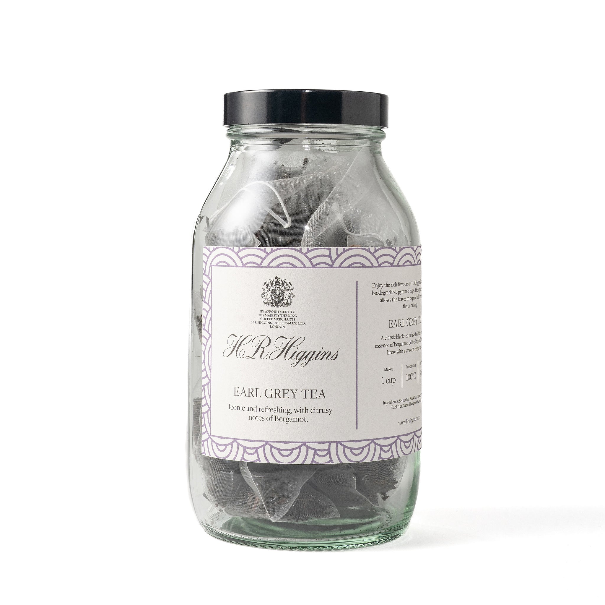 Earl Grey Pyramid Tea Bag Jar