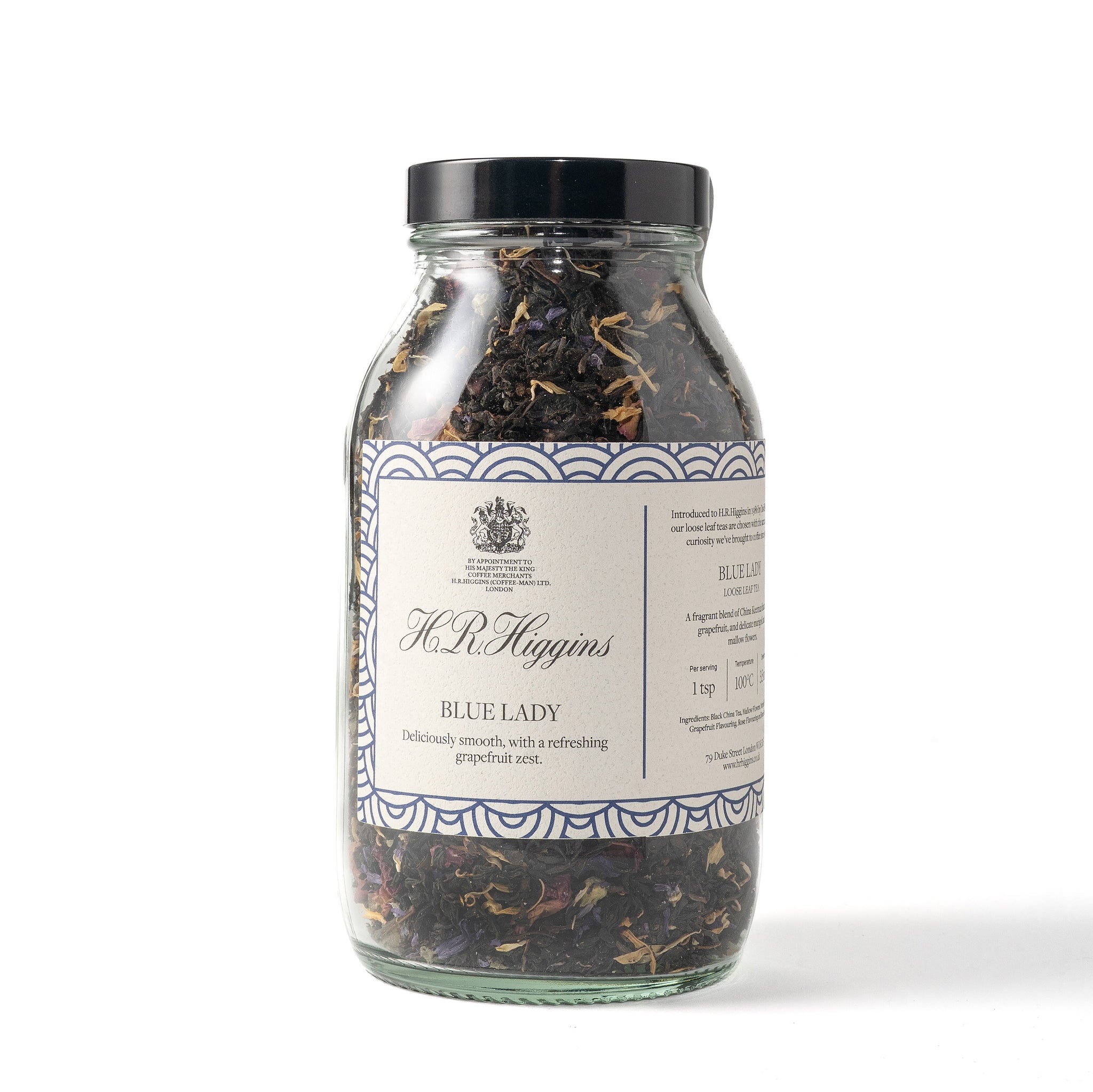 Blue Lady Loose Leaf Tea Jar