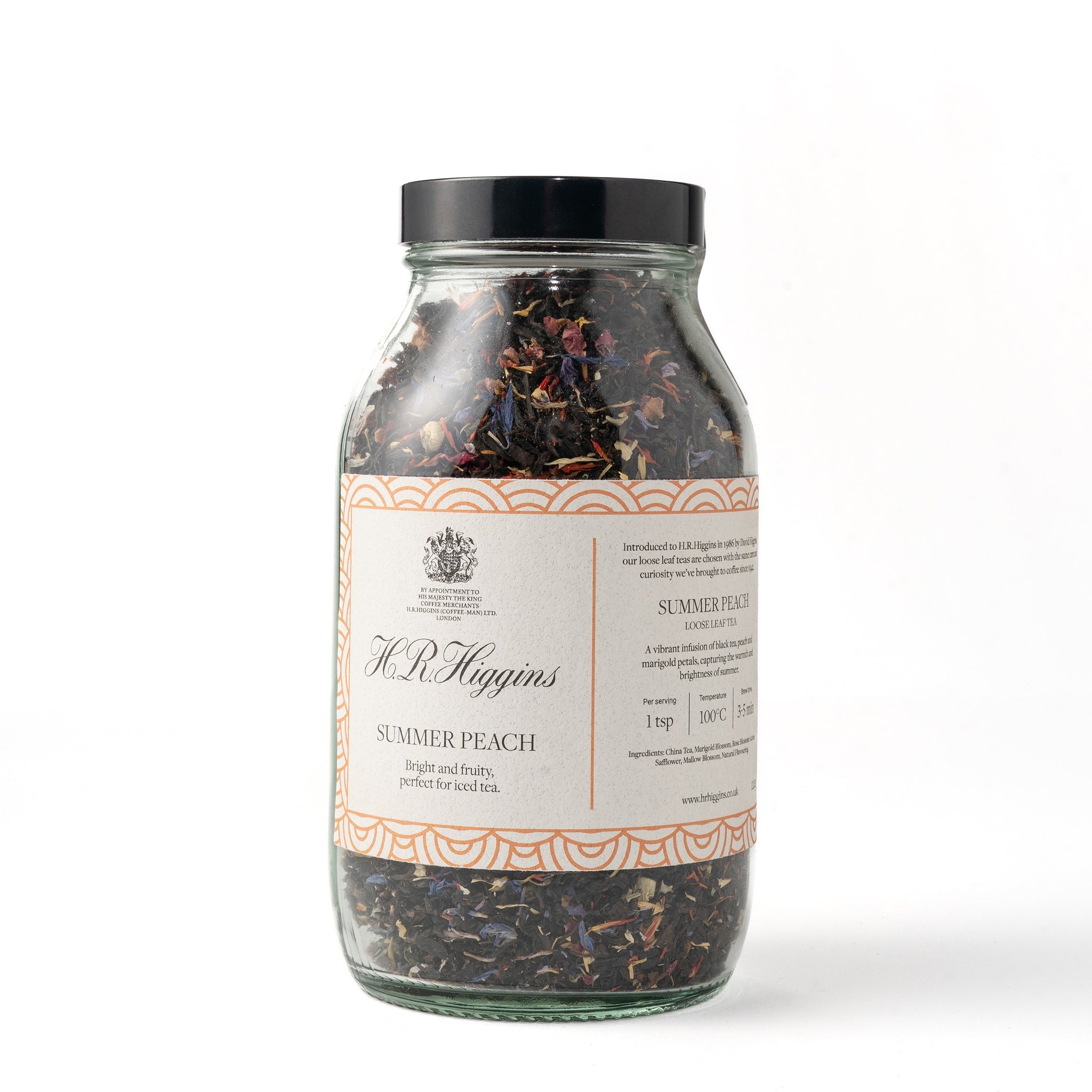 Summer Peach Loose Leaf Tea Jar