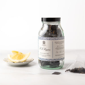 Blue Lady Pyramid Tea Bag Jar