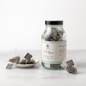 Peppermint Tea Pyramid Bag Jar