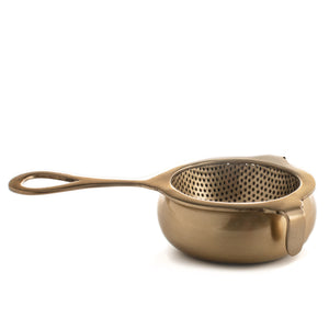 Nkuku Antique Brass Tea Strainer